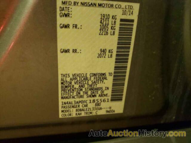 NISSAN ALTIMA 2.5, 1N4AL3AP0FC185561