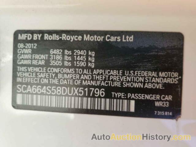 ROLLS-ROYCE ALL MODELS, SCA664S58DUX51796