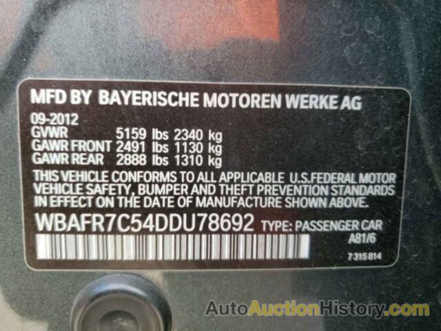 BMW 5 SERIES I, WBAFR7C54DDU78692