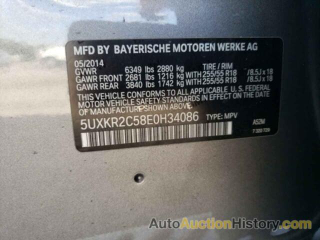 BMW X5 SDRIVE35I, 5UXKR2C58E0H34086