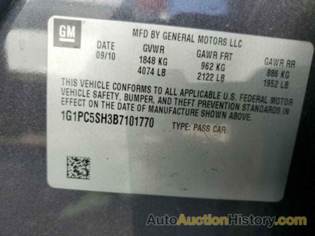 CHEVROLET CRUZE LS, 1G1PC5SH3B7101770