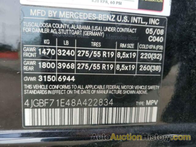 MERCEDES-BENZ GL-CLASS 450 4MATIC, 4JGBF71E48A422834