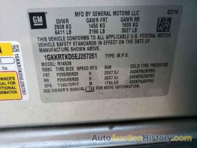 GMC ACADIA DEN DENALI, 1GKKRTKD5EJ287261