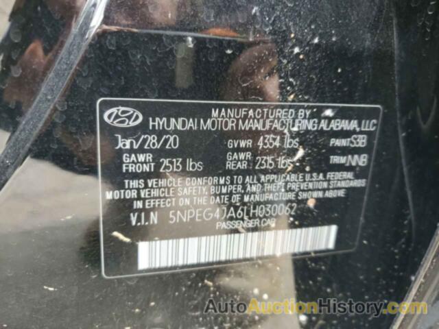 HYUNDAI SONATA SE, 5NPEG4JA6LH030062