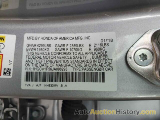 HONDA ACCORD EXL, 1HGCV1F56JA098293