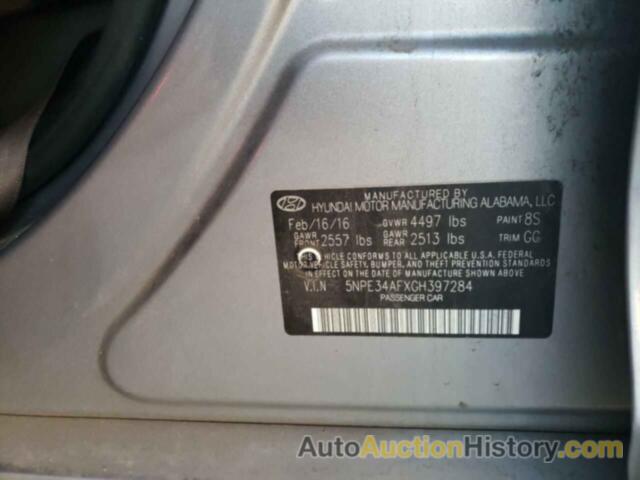 HYUNDAI SONATA SPORT, 5NPE34AFXGH397284