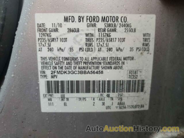 FORD EDGE SE, 2FMDK3GC3BBA56458