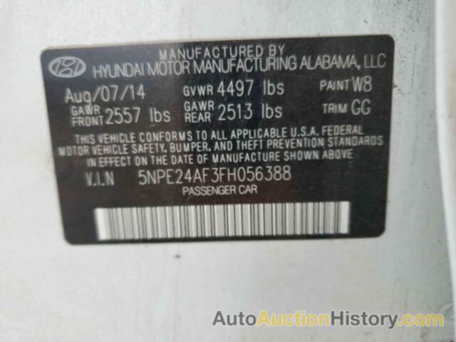 HYUNDAI SONATA SE, 5NPE24AF3FH056388