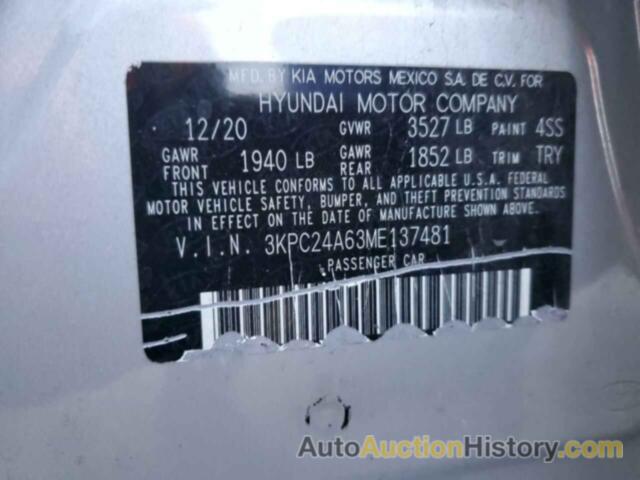 HYUNDAI ACCENT SE, 3KPC24A63ME137481