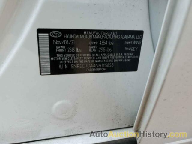 HYUNDAI SONATA SE, 5NPEG4JA4NH145858