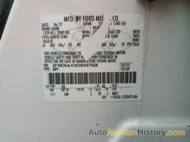 FORD EDGE SEL, 2FMDK4JC6DBA57928