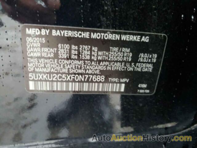 BMW X6 XDRIVE35I, 5UXKU2C5XF0N77688