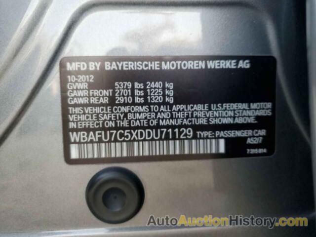 BMW 5 SERIES XI, WBAFU7C5XDDU71129