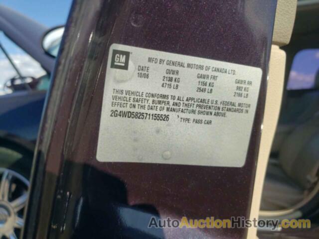 BUICK LACROSSE CXL, 2G4WD582571155526