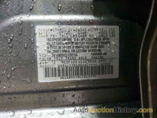 NISSAN SENTRA SR, 3N1AB8DV2LY265194