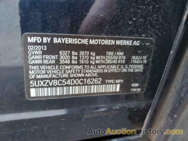 BMW X5 XDRIVE50I, 5UXZV8C54D0C16262
