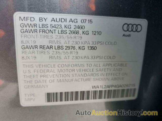 AUDI Q5 PREMIUM PLUS, WA1L2AFP4GA026715