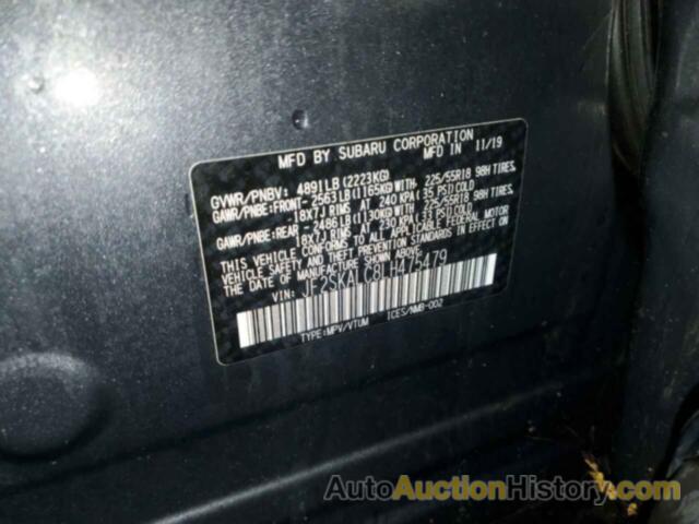 SUBARU FORESTER SPORT, JF2SKALC8LH475479