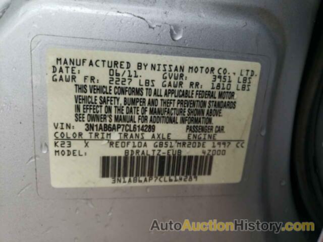 NISSAN SENTRA 2.0, 3N1AB6AP7CL614289