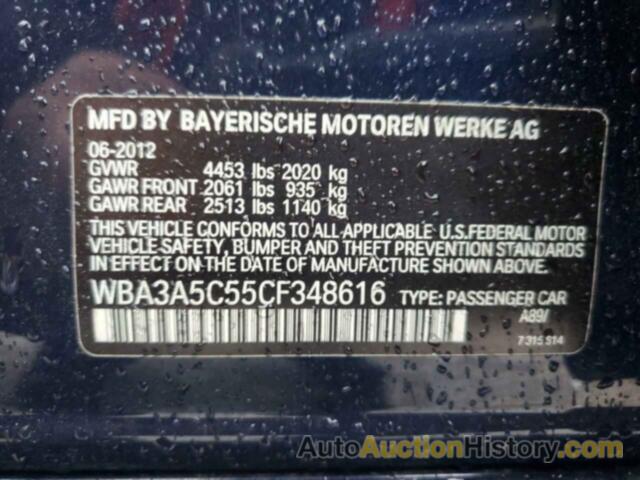 BMW 3 SERIES I, WBA3A5C55CF348616