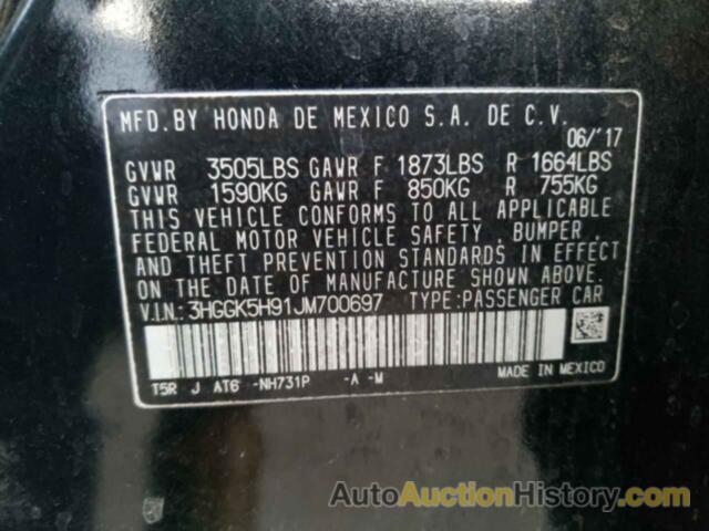 HONDA FIT EX, 3HGGK5H91JM700697