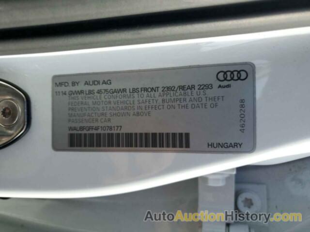 AUDI A3 PREMIUM, WAUBFGFF4F1078177