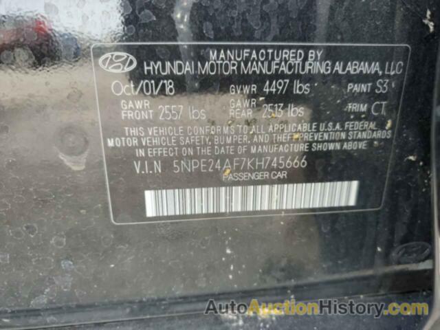 HYUNDAI SONATA SE, 5NPE24AF7KH745666