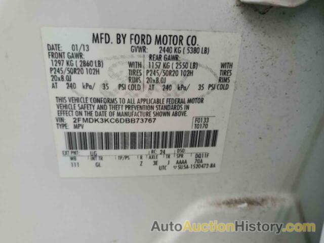 FORD EDGE LIMITED, 2FMDK3KC6DBB73767