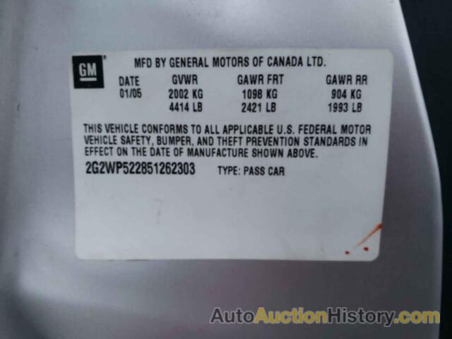 PONTIAC GRANDPRIX, 2G2WP522851262303