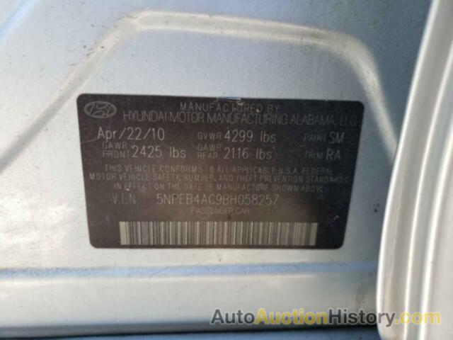 HYUNDAI SONATA GLS, 5NPEB4AC9BH058257