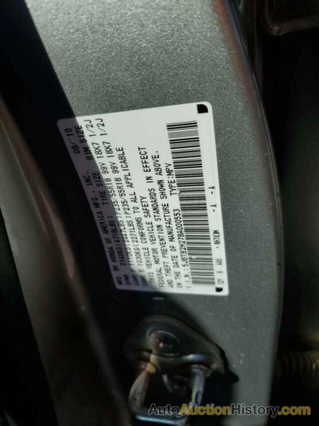 ACURA RDX, 5J8TB2H27BA000553