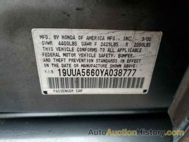 ACURA TL, 19UUA5660YA038777