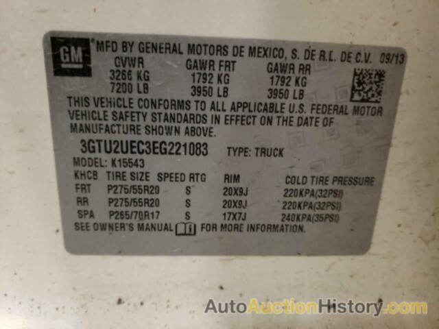 GMC C/K/R1500 K1500 SLE, 3GTU2UEC3EG221083