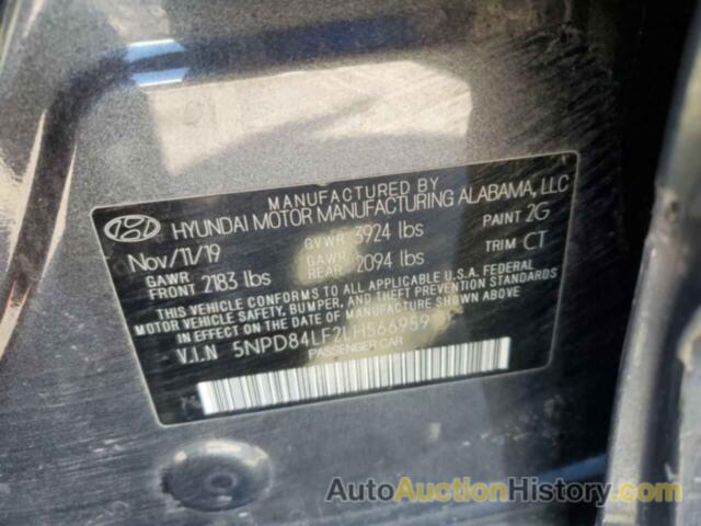 HYUNDAI ELANTRA SEL, 5NPD84LF2LH566959