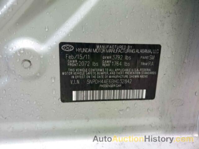 HYUNDAI ELANTRA GLS, 5NPDH4AE6BH032842