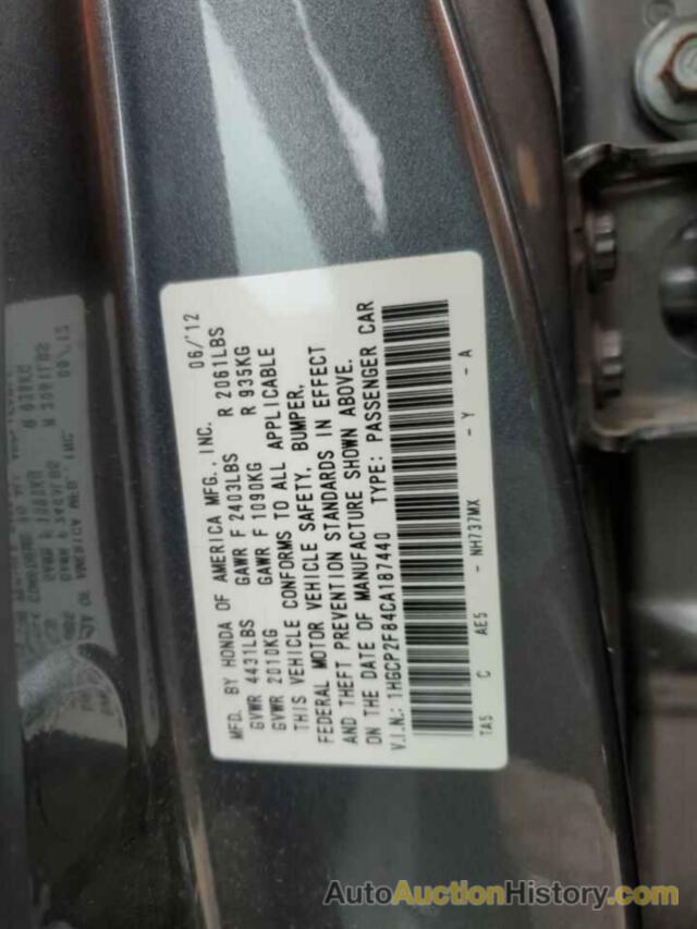 HONDA ACCORD EXL, 1HGCP2F84CA187440