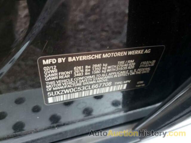 BMW X5 XDRIVE35D, 5UXZW0C53CL667708