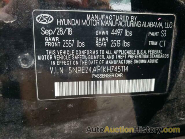 HYUNDAI SONATA SE, 5NPE24AF1KH745114