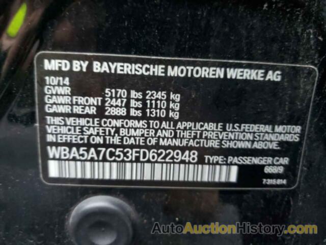 BMW 5 SERIES XI, WBA5A7C53FD622948