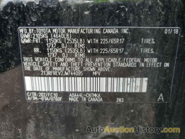 TOYOTA RAV4 ADVENTURE, 2T3RFREV2JW744095