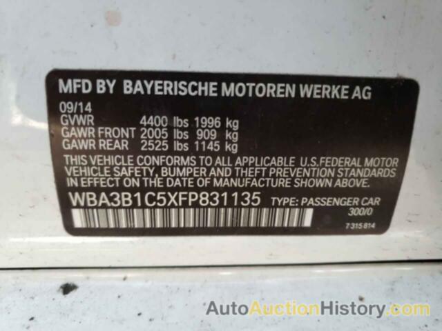 BMW 3 SERIES I, WBA3B1C5XFP831135