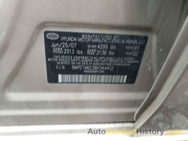 HYUNDAI SONATA GLS, 5NPET46C38H344412