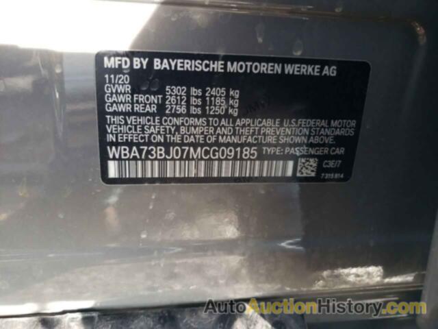 BMW 5 SERIES XI, WBA73BJ07MCG09185