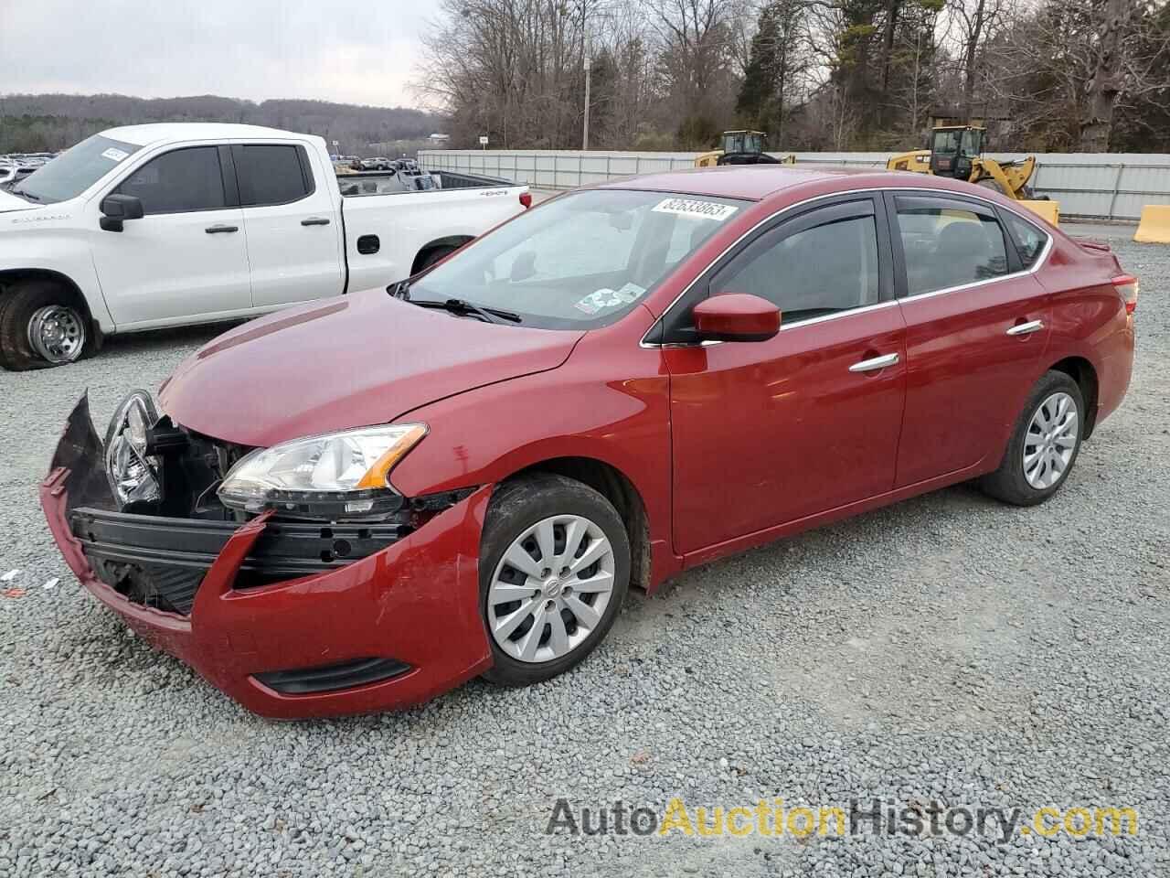 NISSAN SENTRA S, 3N1AB7APXEL606860