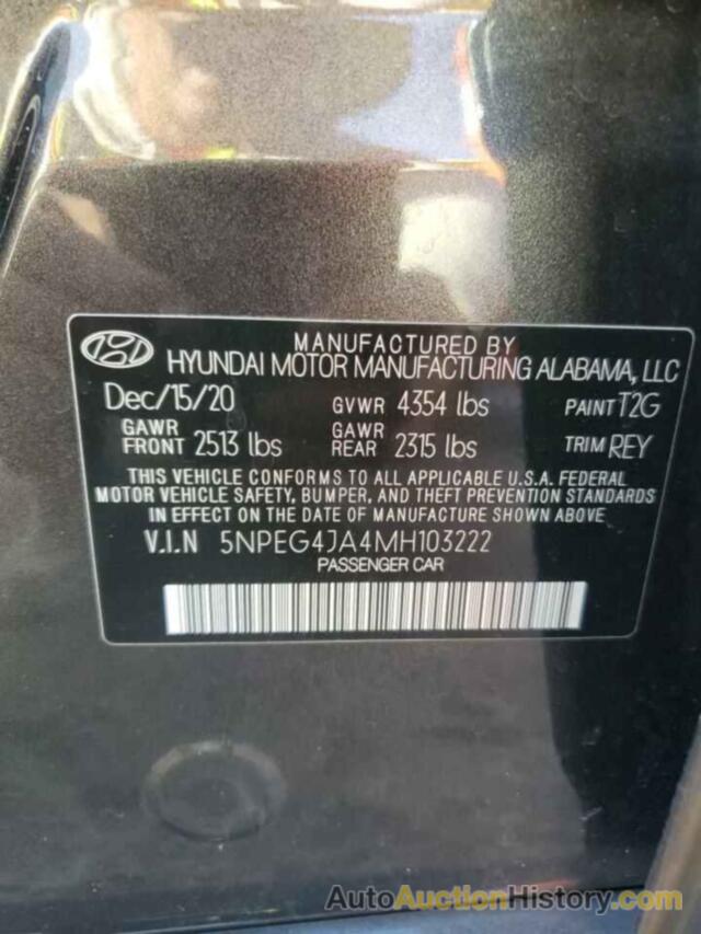 HYUNDAI SONATA SE, 5NPEG4JA4MH103222