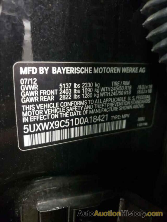 BMW X3 XDRIVE28I, 5UXWX9C51D0A18421