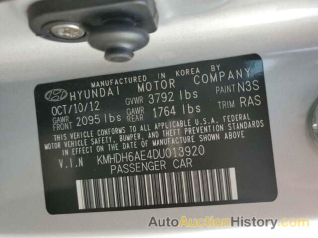 HYUNDAI ELANTRA GS, KMHDH6AE4DU013920