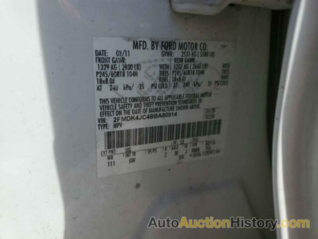 FORD EDGE SEL, 2FMDK4JC4BBA80914