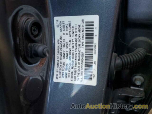 HONDA CIVIC LX, 2HGFC2F57JH540587