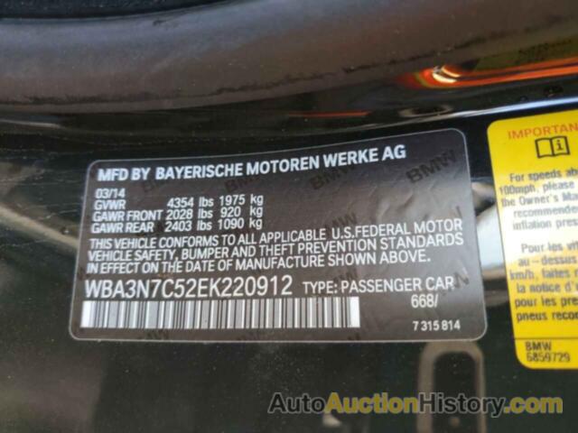 BMW 4 SERIES I, WBA3N7C52EK220912